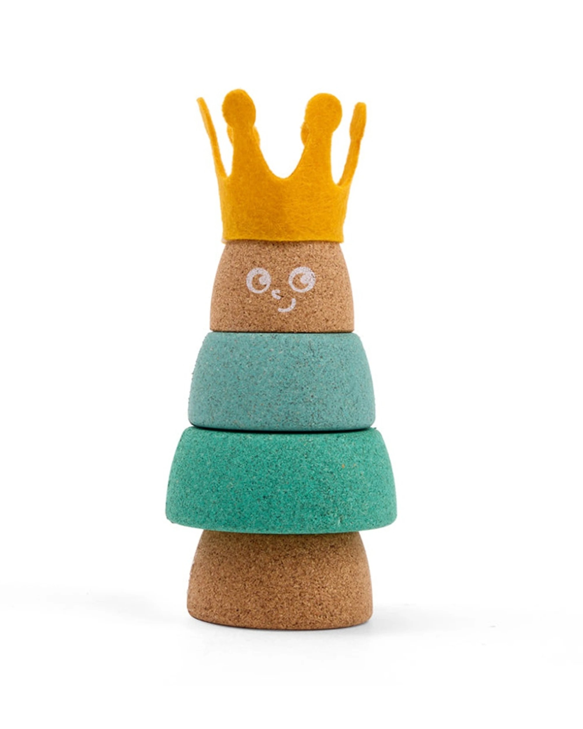 1 Korko King Stacking Toy Creative Play With Felt Crown Cork Educational Toy for Kids - Multi, 1 of 3