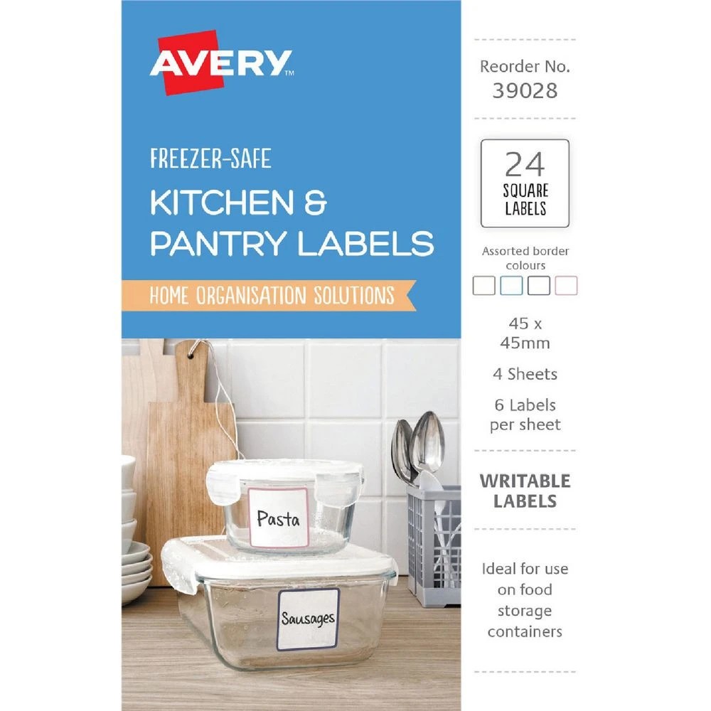 1 Avery Square Labels Assorted 24 Pack, 1 of 2