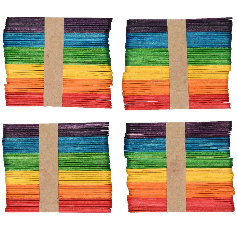 2 Kadink Wooden Craft Sticks Coloured 180 Pack, 2 of 4