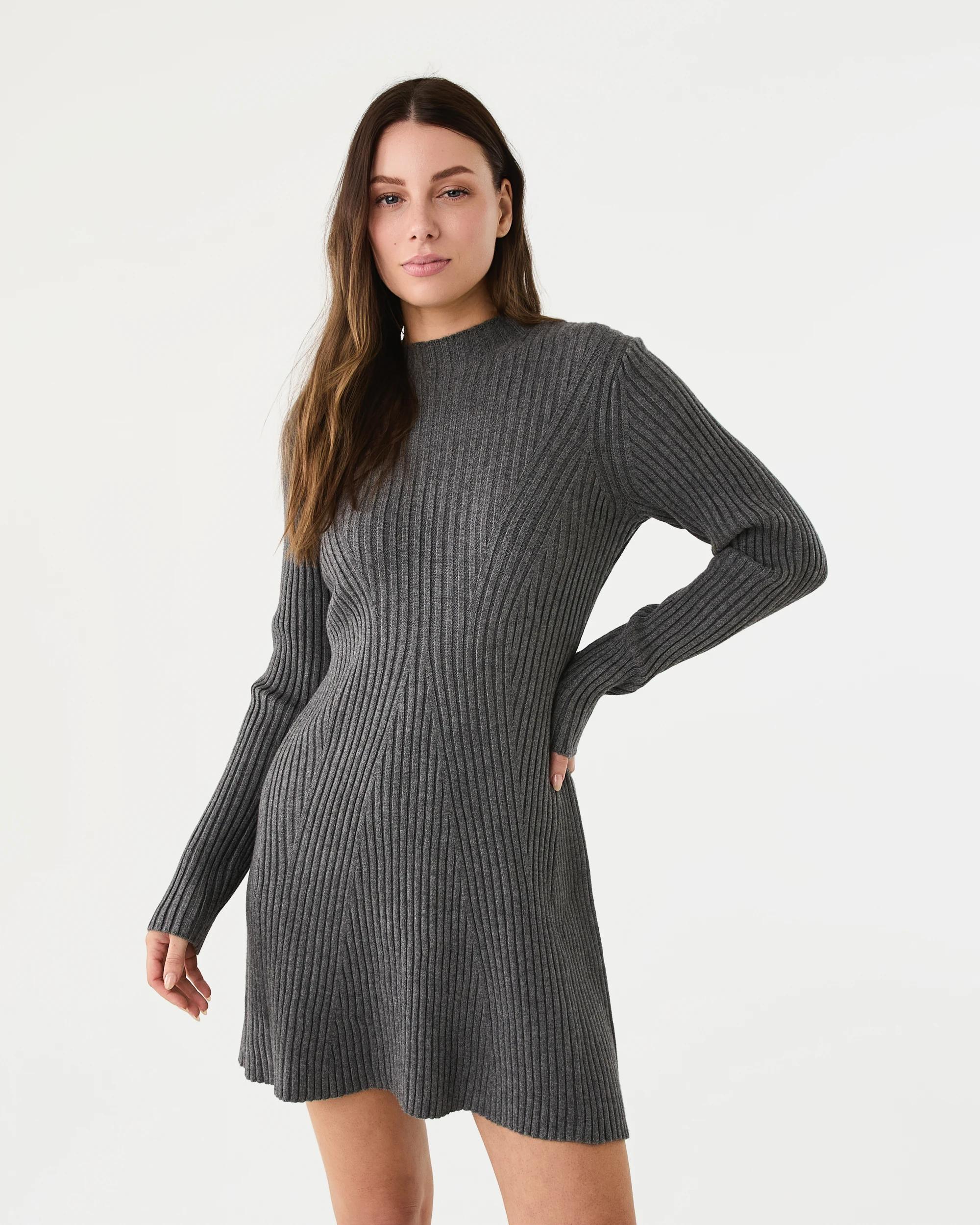 Long Sleeve True Knit Skater Mini Dress - Kmart NZ