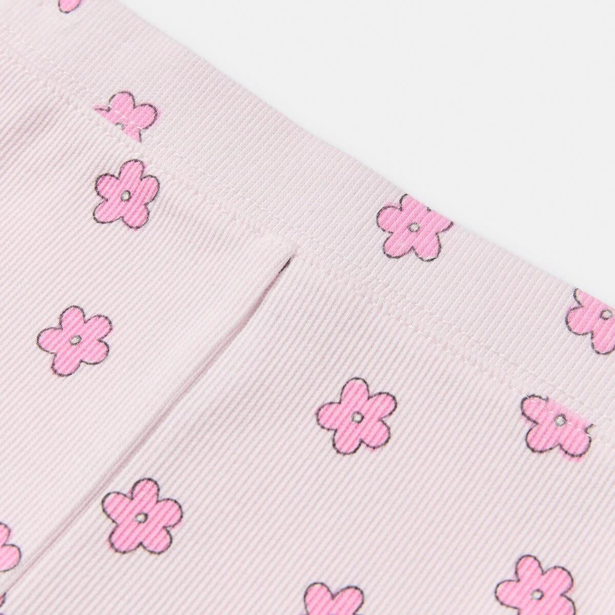 5 3 Pack Rib Shorts PINK DAISIES, 5 of 7