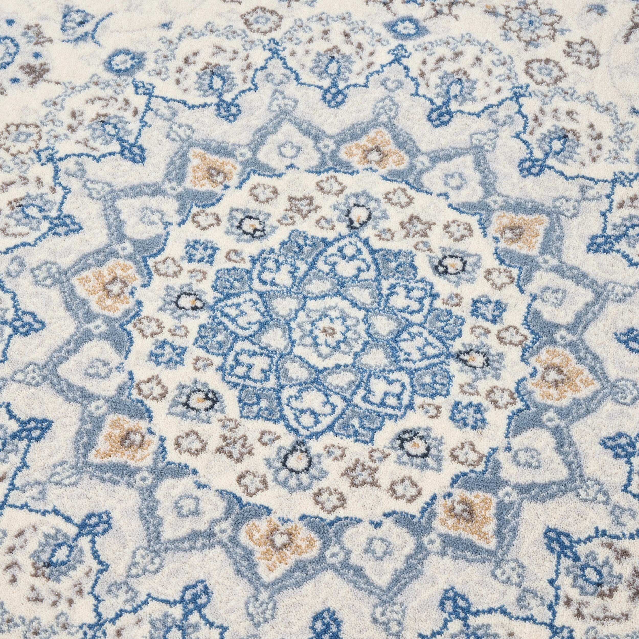 3 Common Ground Rugs Tempo Kashan 340x240cm - Extra Large NZ Wool Rug - White, 3 of 6