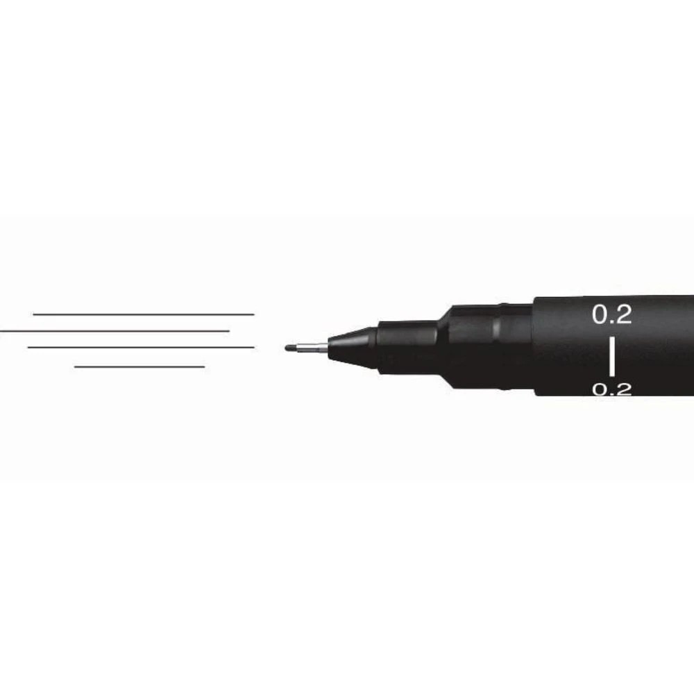 2 UNI Pin 0.2mm Fineliner Black, 2 of 2
