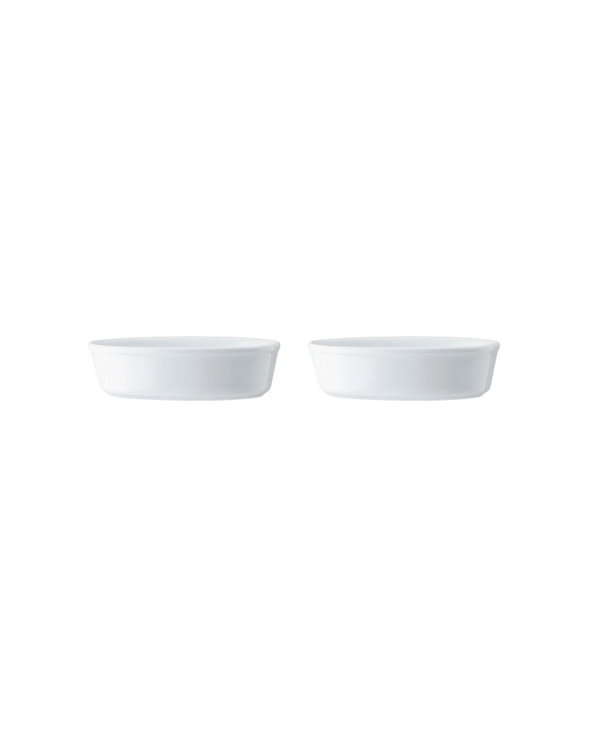 1 Mikasa Chalk Kitchen Porcelain Oval Pie Dish 18cm Durable High-Quality 2PK - White, 1 of 5