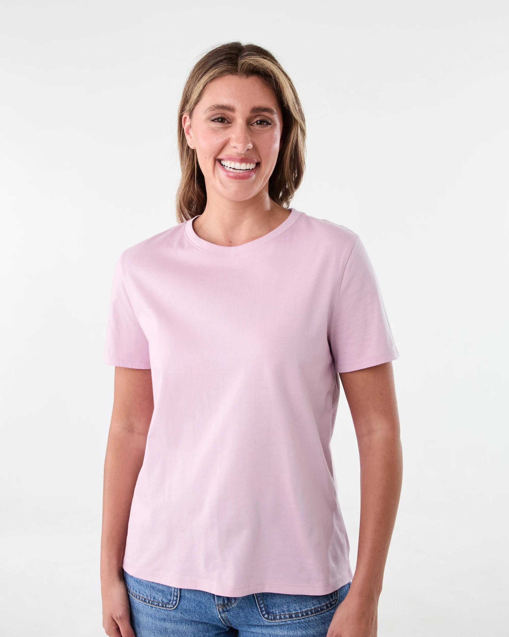1 Short Sleeve Australian Cotton T-shirt Wrm Lilac, 1 of 6
