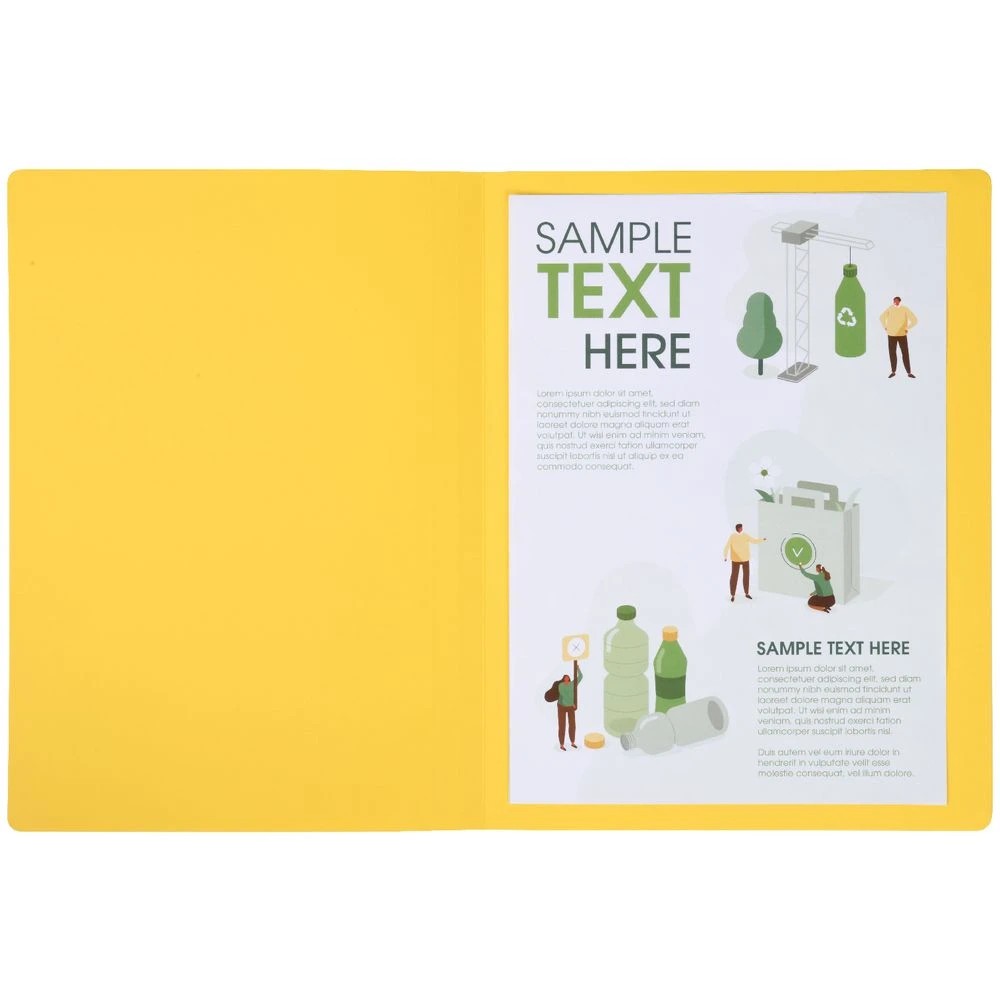 3 J.Burrows A4 Manila Folder Yellow 25 Pack, 3 of 4