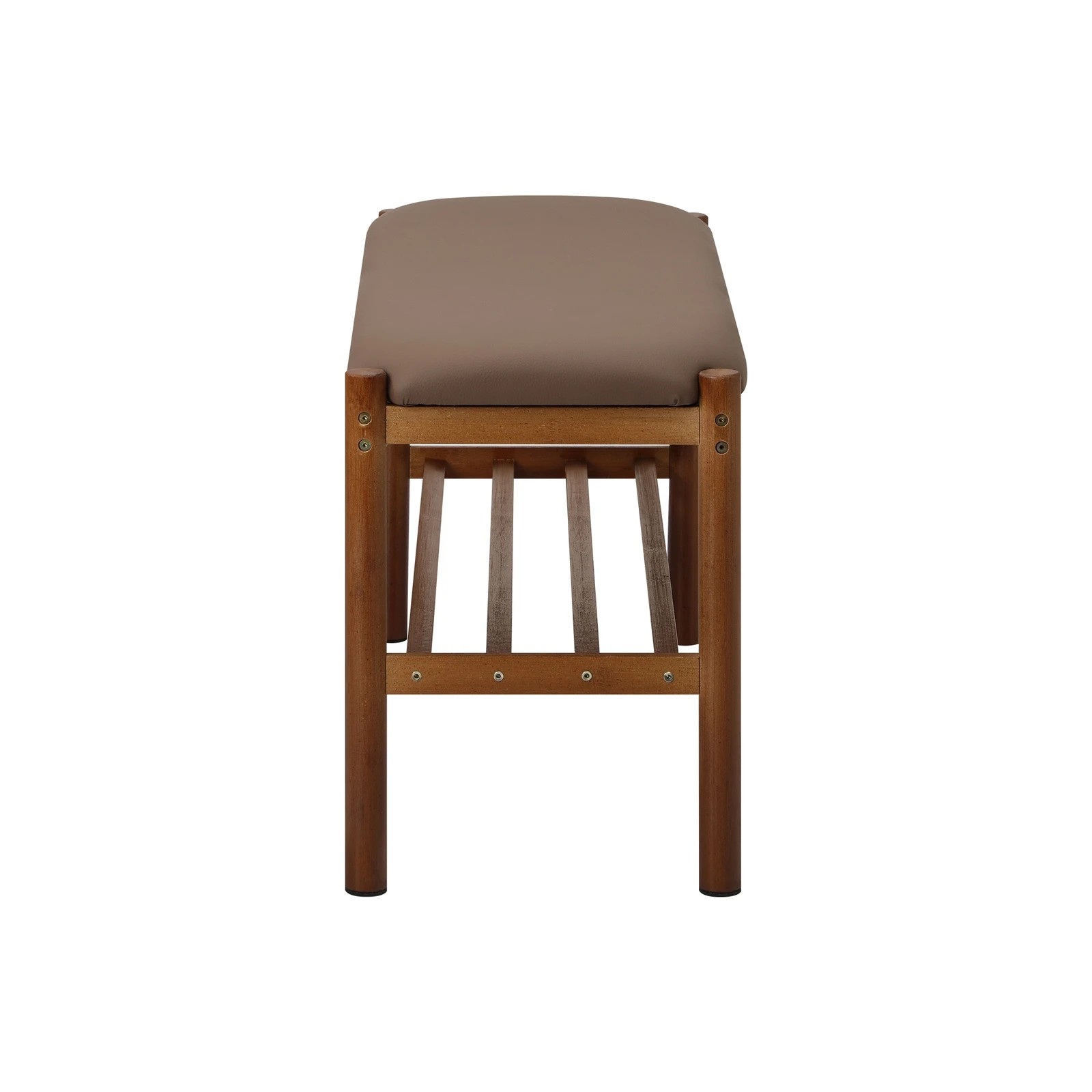 7 Oikiture Shoe Bench Bamboo Shoes Rack Cabinet Shelf Stool 80cm - Brown, 7 of 7