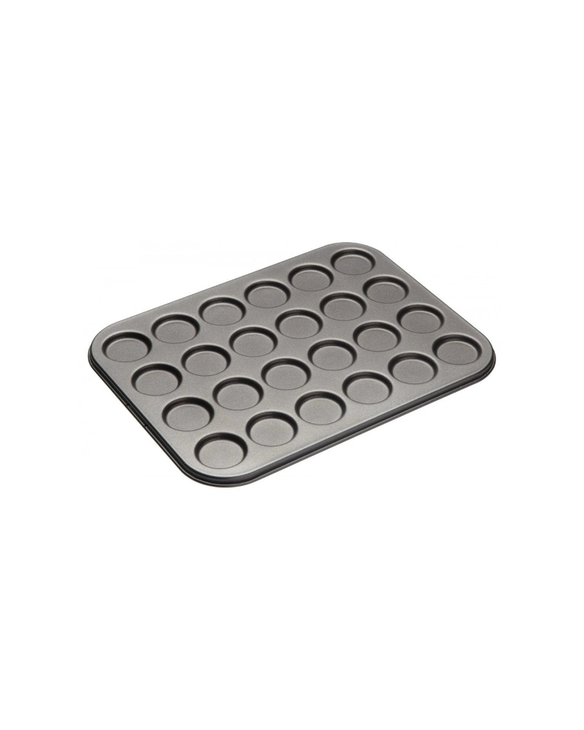 1 Mastercraft High Quality Non-stick 24 Cup Mini Macaron Pan Heavy Base Bakeware - Black, 1 of 3