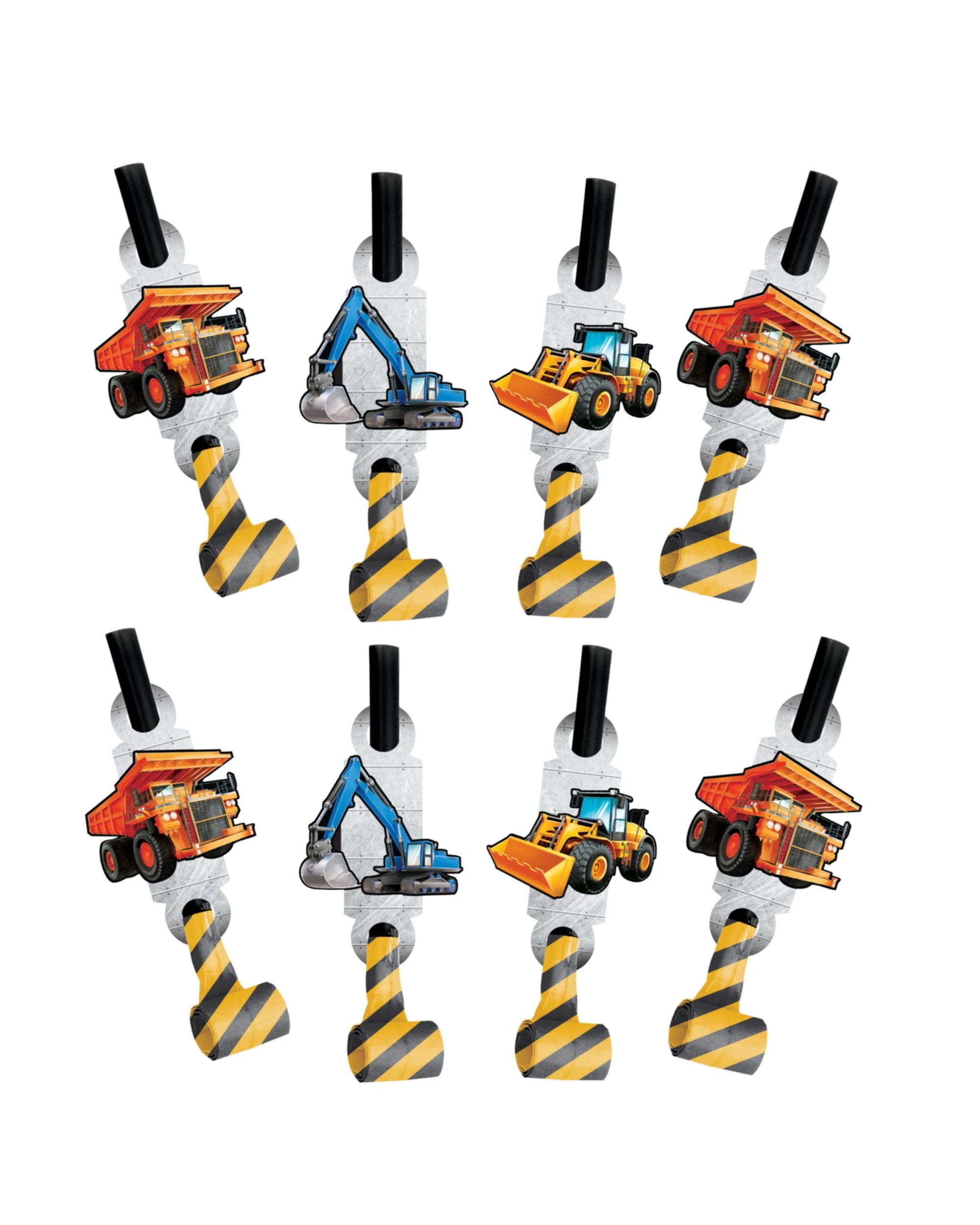 1 Creative Converting Big Dig Construction Blowers Pack of 8, 1 of 1
