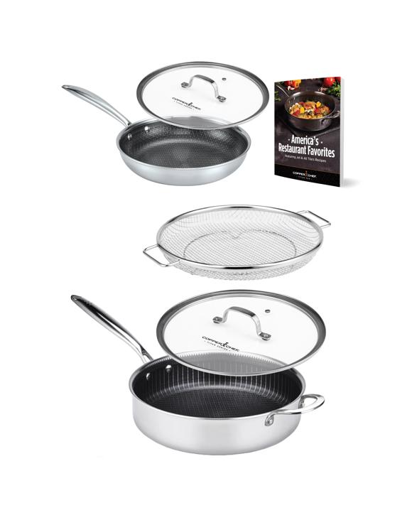 CC Copper Chef Titan Pan Professional All-Purpose Stainless-Steel Non-Stick Pan