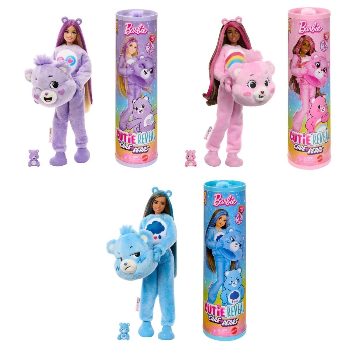 1 Barbie Cutie Reveal Care Bears Series Doll - Assorted, 1 of 9