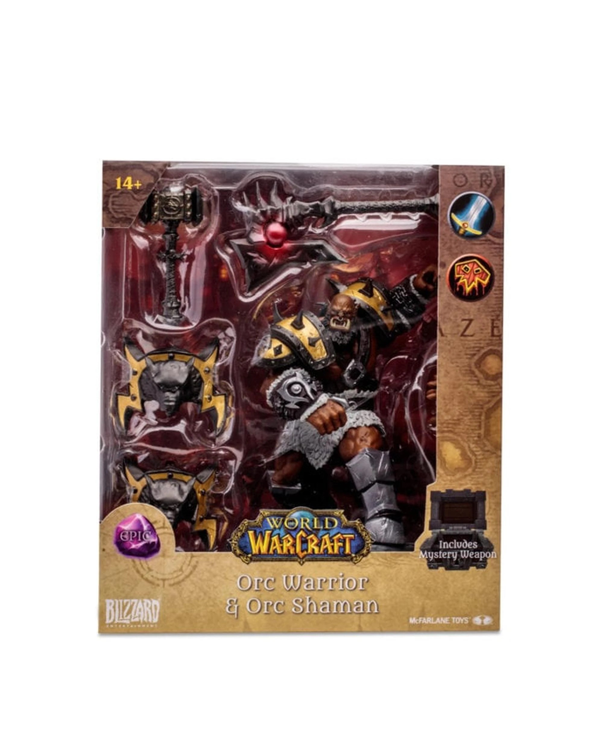 1 McFarlane World Of Warcraft Epic Orc Warrior/Shaman 6 inch Figure, 1 of 10