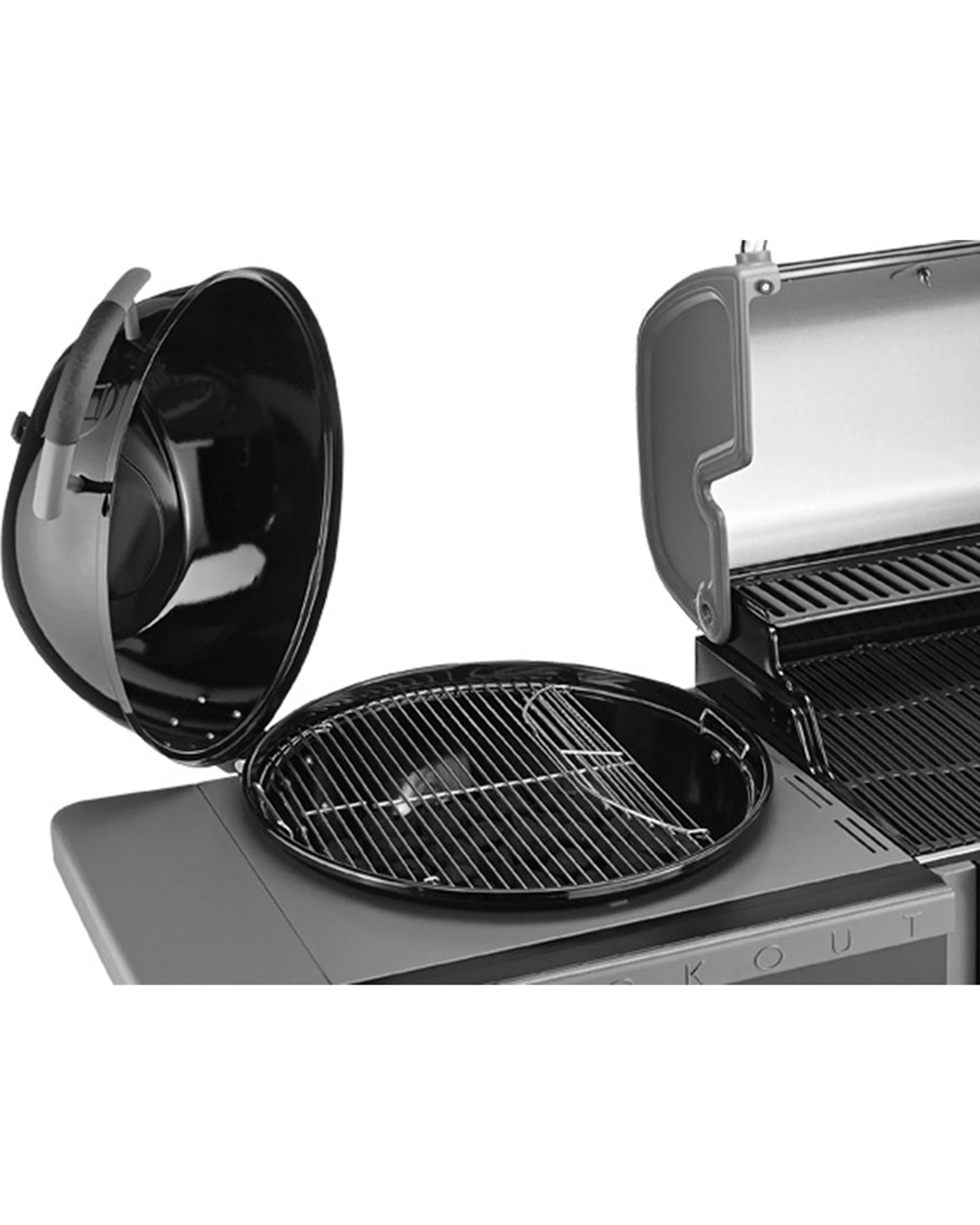 7 Coleman Revolution Dual Fuel Gas & Charcoal BBQ Gloss Revdfbgl - Black, 7 of 9