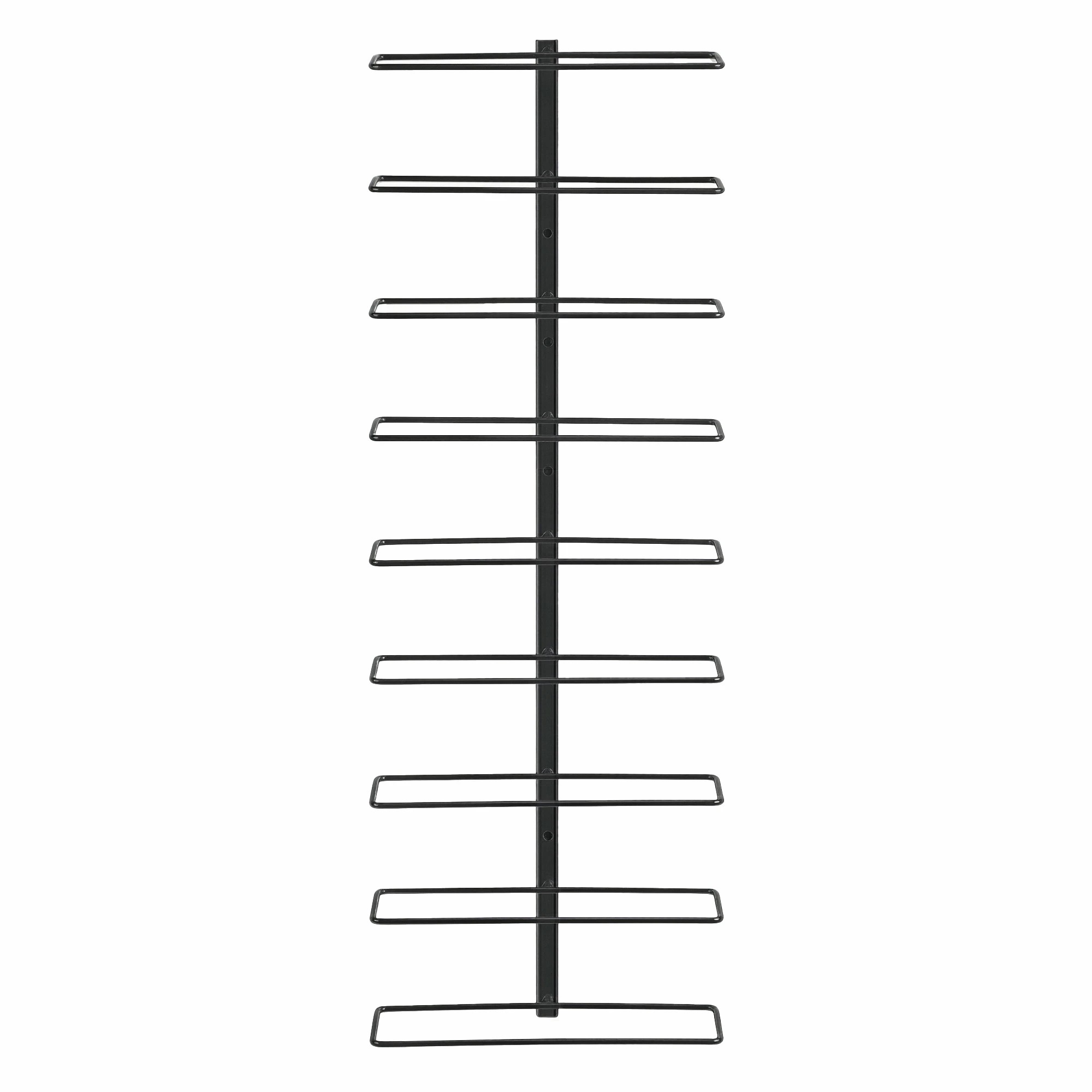 4 Artiss Wall Mounted Wine Rack 9 Bottles Display Storage Organizer Metal - Black, 4 of 8