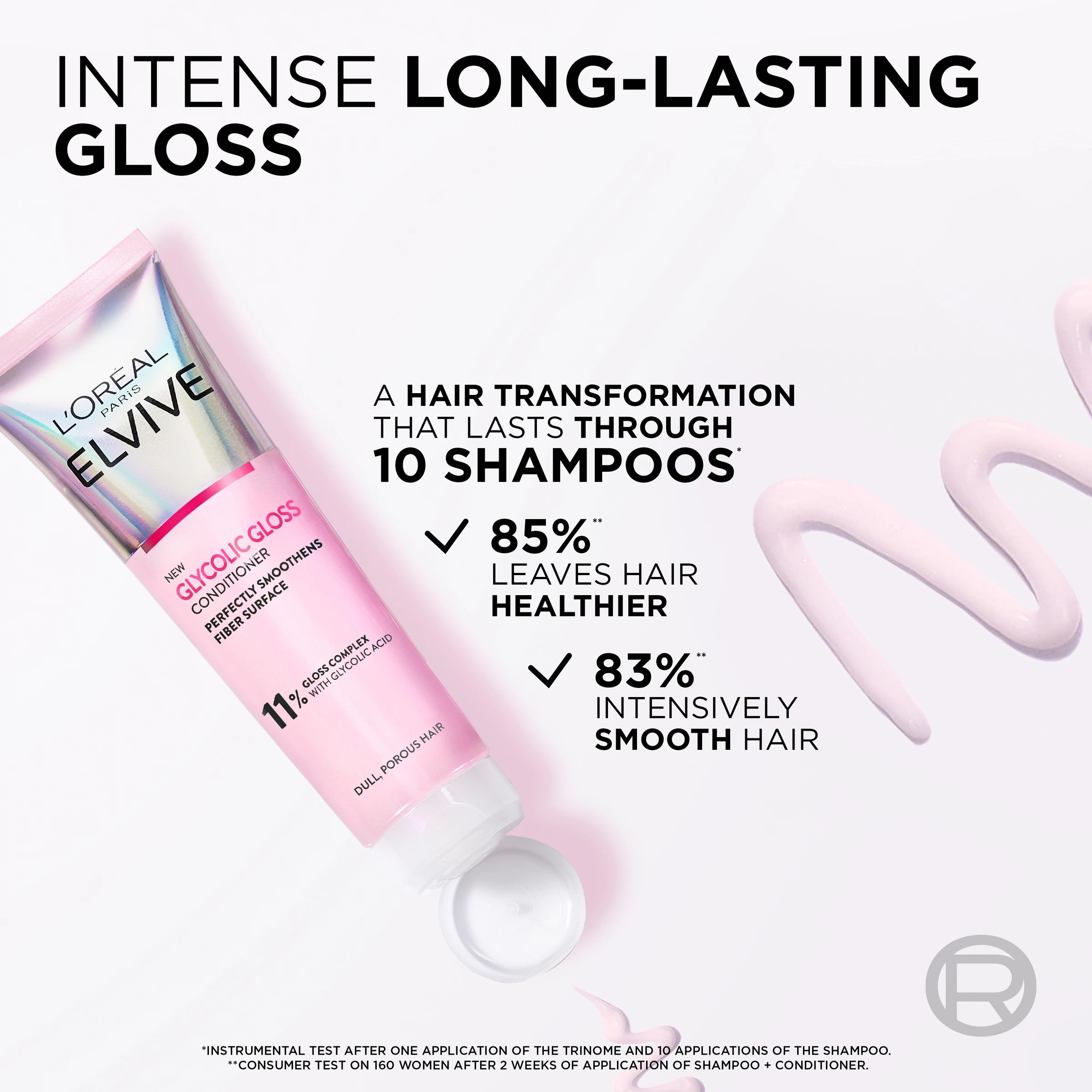 6 L'Oreal Paris Elvive Glycolic Gloss Conditioner 150ml - Glycolic Acid, 6 of 8