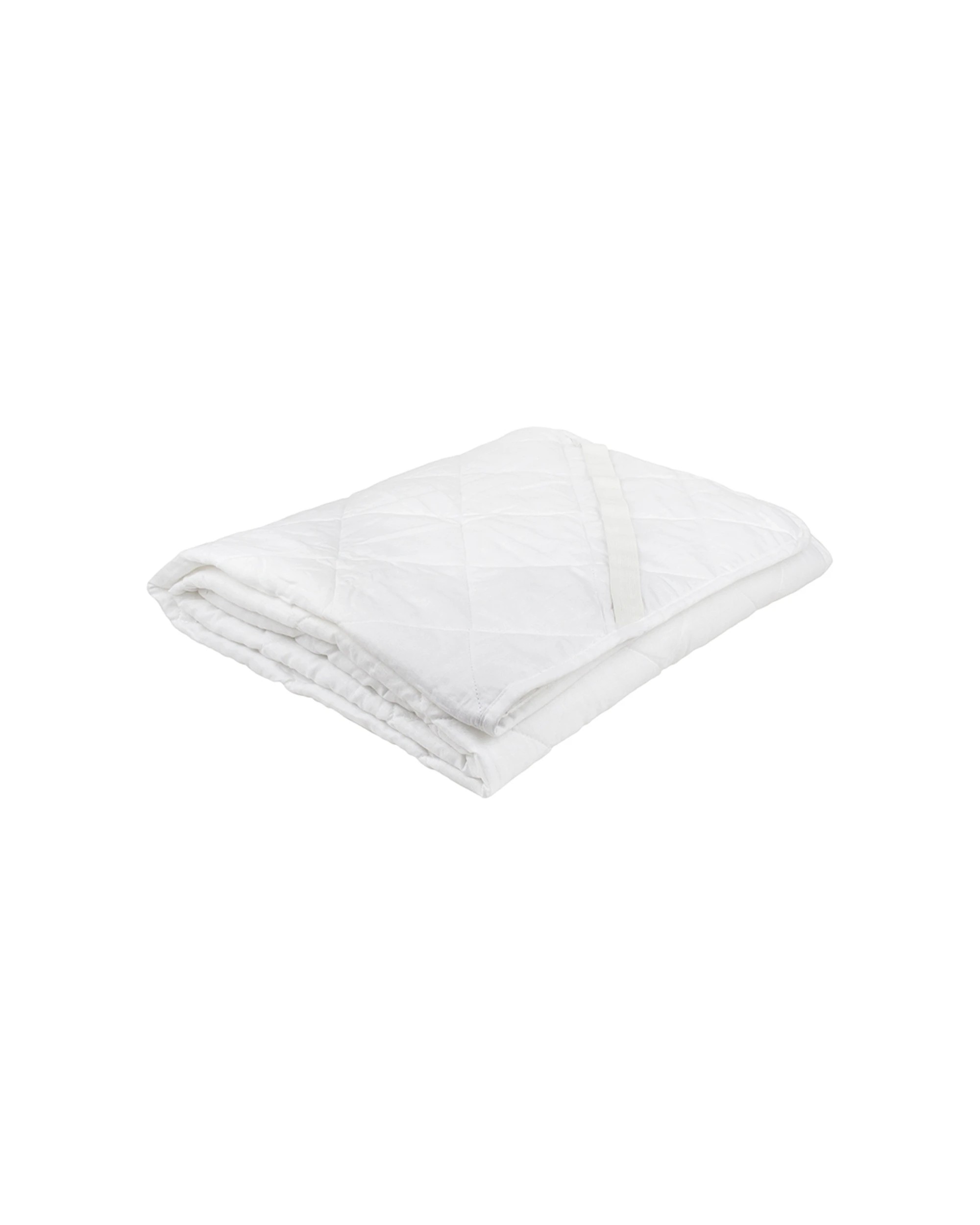 1 Bambury Villa Plus Strap Fit Mattress Protector Quilted - White, 1 of 1