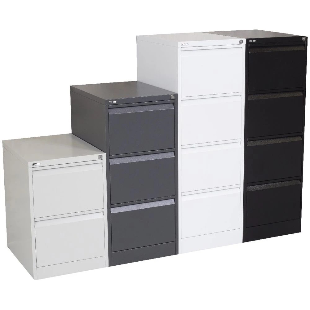 4 GO 4 Drawer Filing Cabinet White Cabinets Filing Drawer Cabinets Commercial Filing, 4 of 6