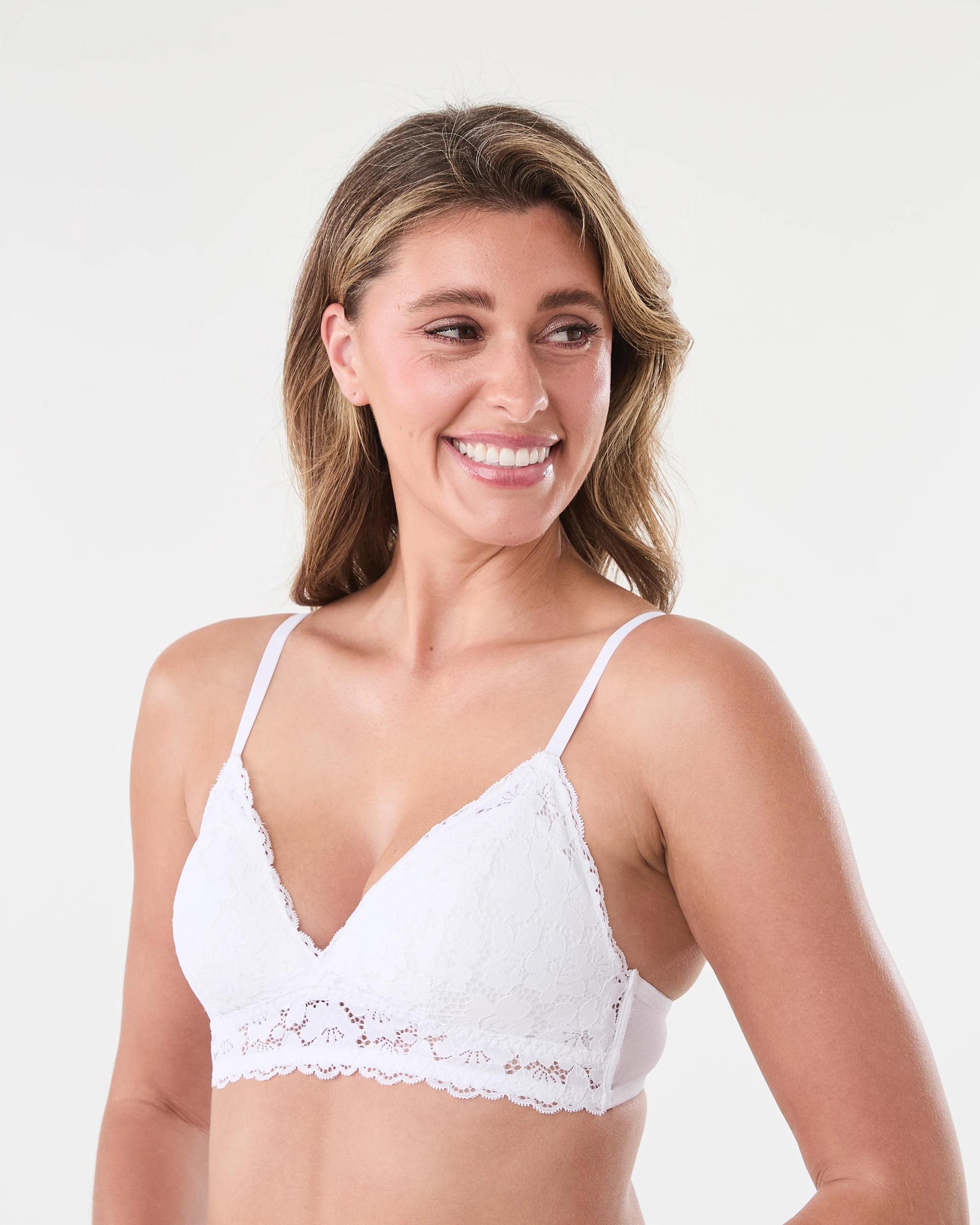 2 Wirefree Lace Bralette Off White, 2 of 7