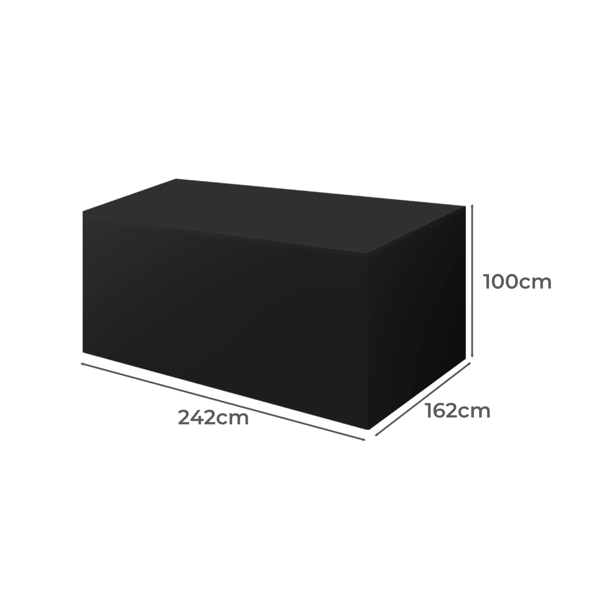 3 Marlow 242x162x100cm Outdoor Funiture Cover - Black, 3 of 7
