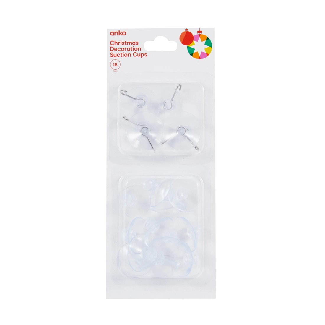 1 18 Pack Christmas Decoration Suction Cups, 1 of 3
