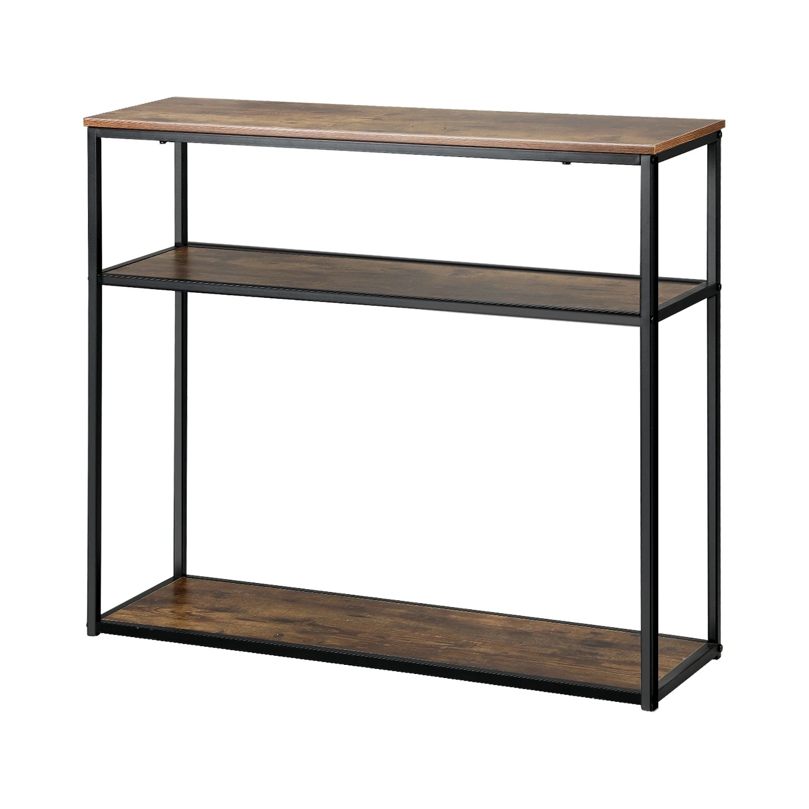 1 Oikiture Hall Console Table Metal Hallway Desk Entry Display Wooden Furniture
 - Multi, 1 of 10