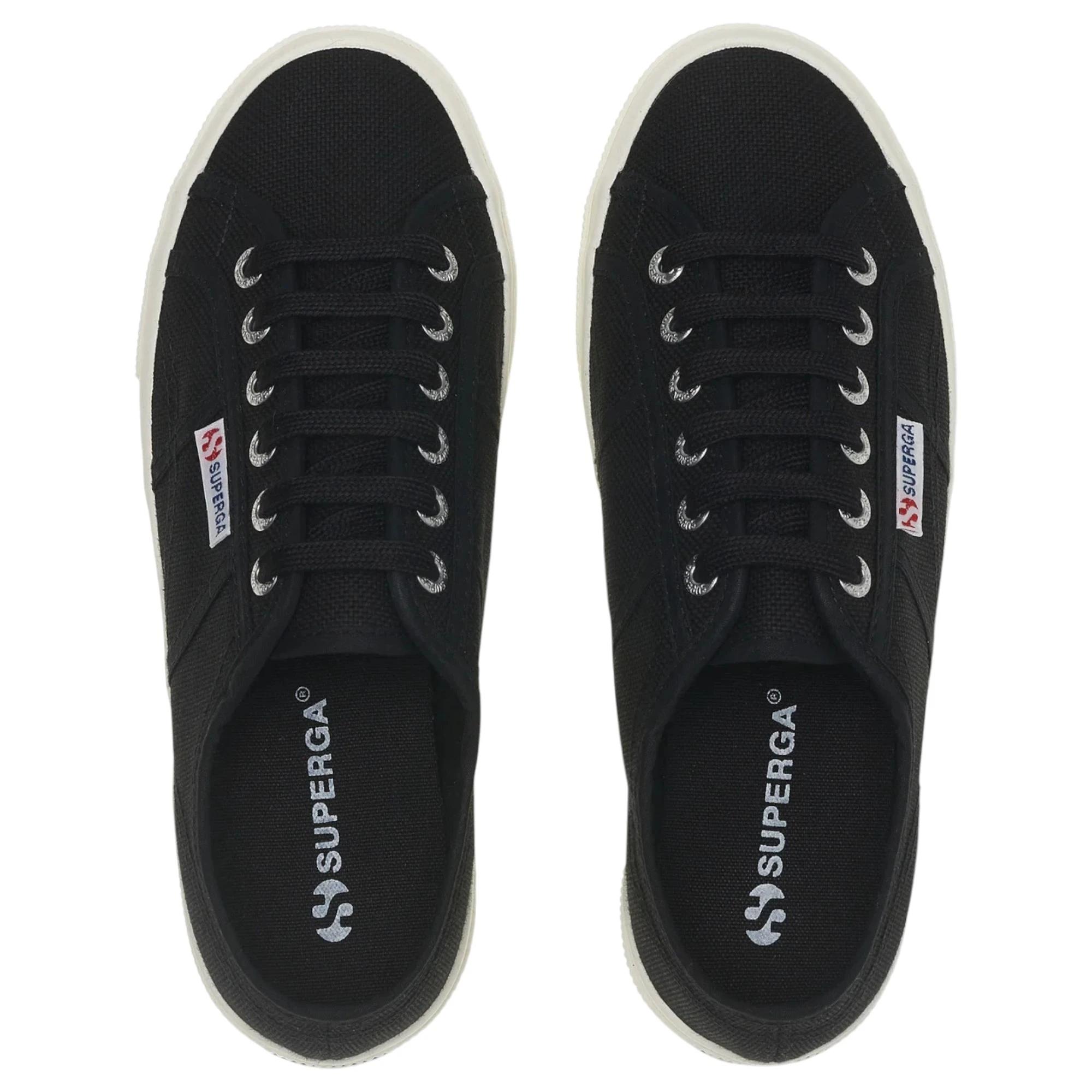 5 Superga Unisex 2740 Platform Black Casual Shoes BLACK, 5 of 5