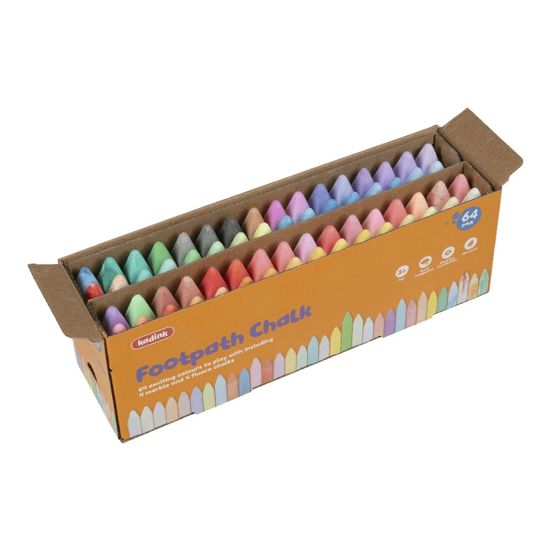 3 Kadink Footpath Chalk 64 Pack, 3 of 6