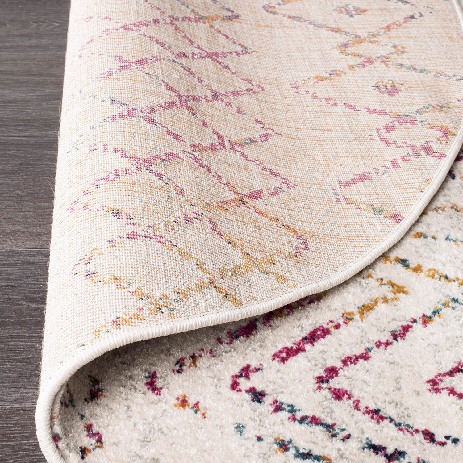 4 Common Ground Rugs Bluebay 453 240x240cm - Large Round Power Loomed Pet Friendly Rug - Natural, 4 of 5