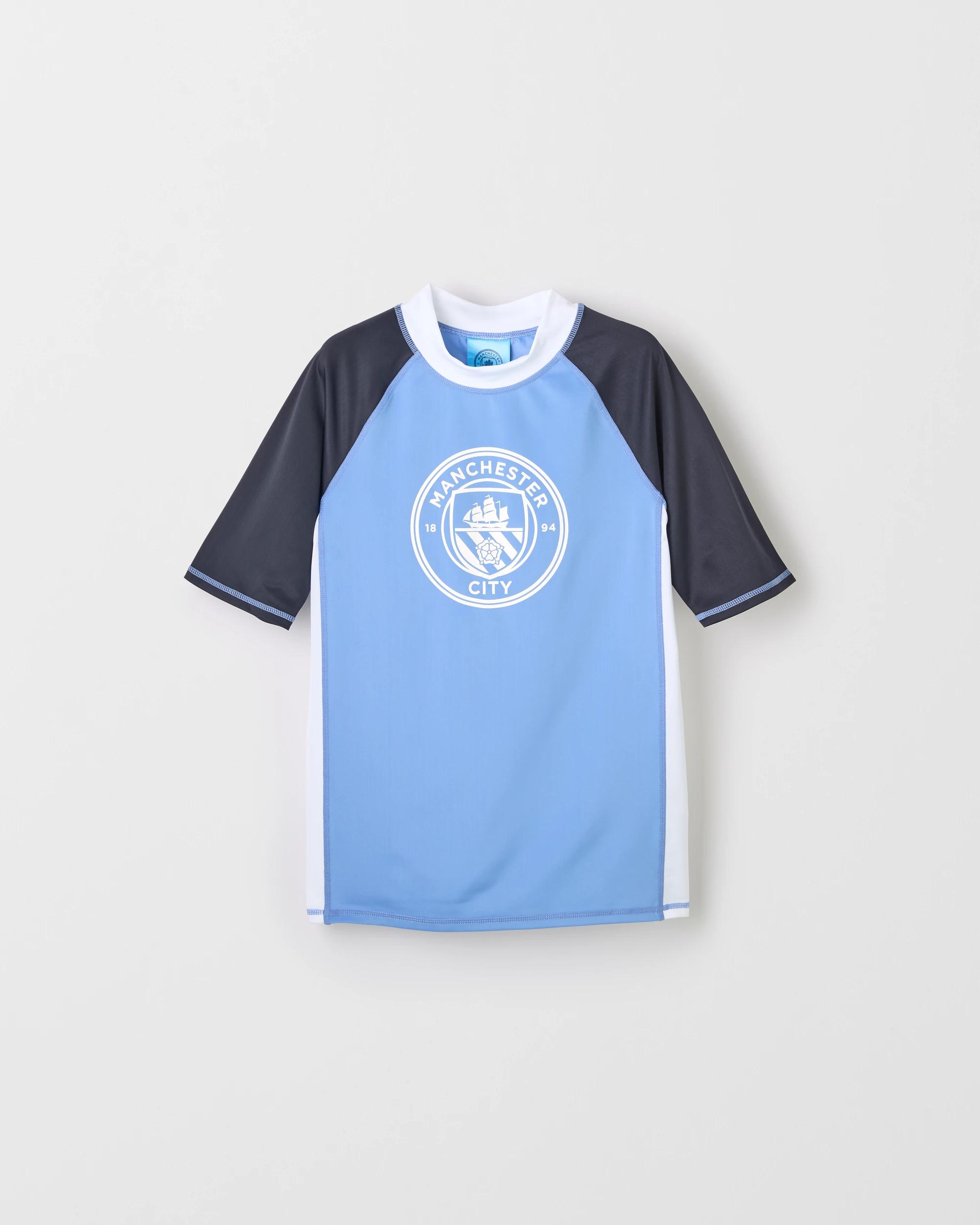 1 English Premier League  Short Sleeve Swim Rashie MANCHESTER CITY, 1 of 3