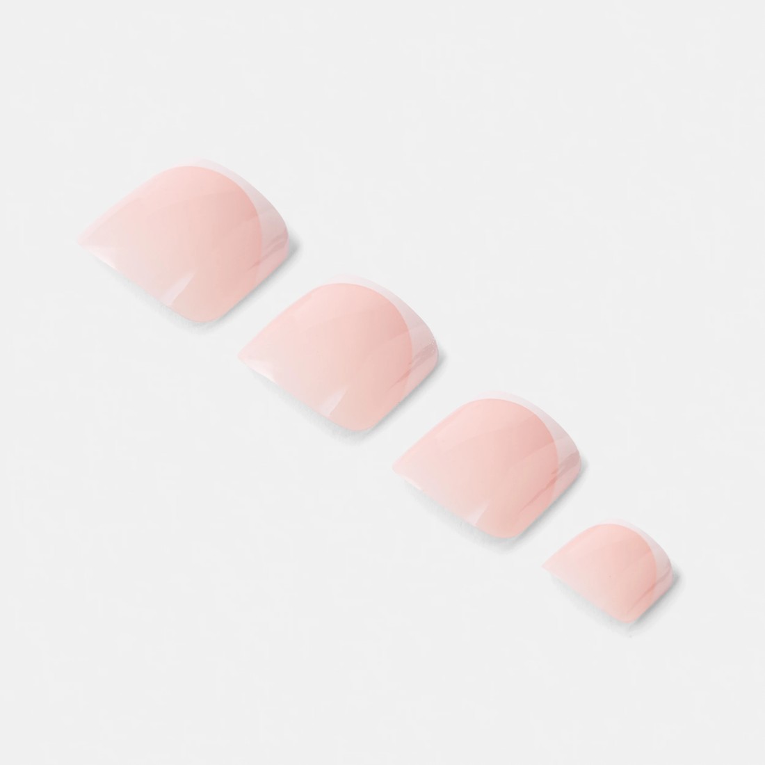 5 OXX Cosmetics 24 Pack Artificial Toenails with Adhesive - French Tip, Pink, 5 of 5