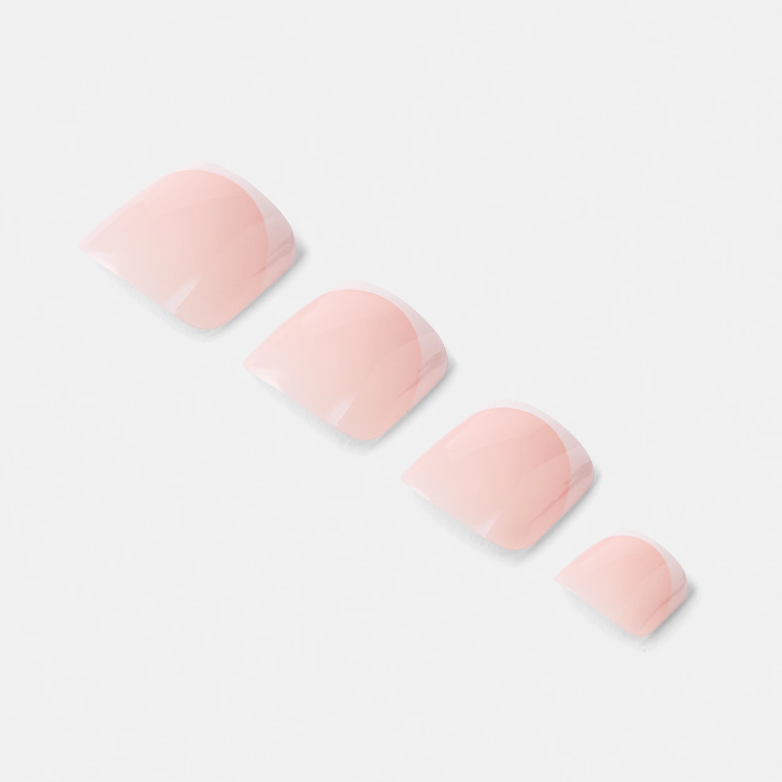 5 OXX Cosmetics 24 Pack Artificial Toenails with Adhesive - French Tip, Pink, 5 of 5