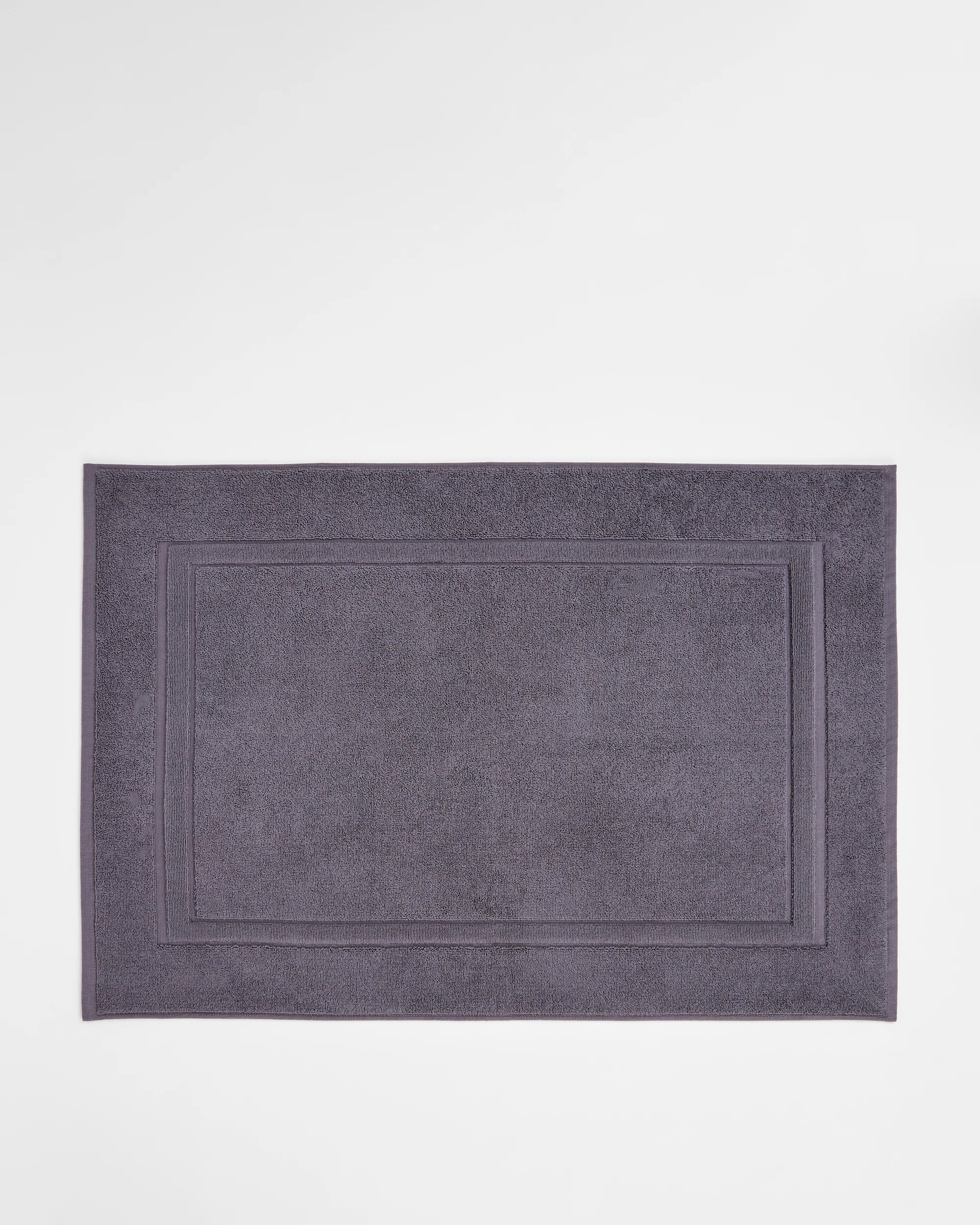 1 Grandeur Australian Cotton Bath Mat - Grey, 1 of 2
