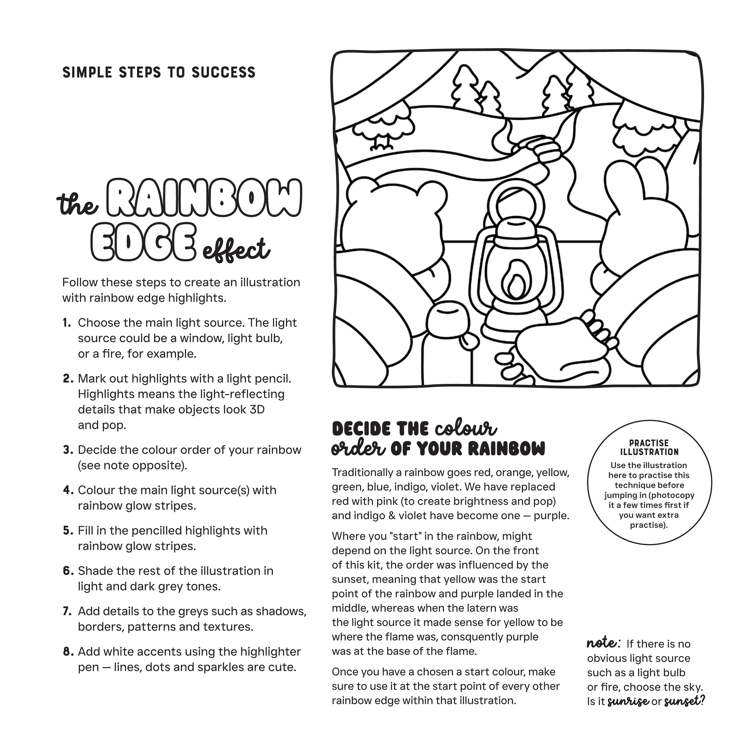 2 Rainbow Glow Super Star Colouring Kit - Book, 2 of 4