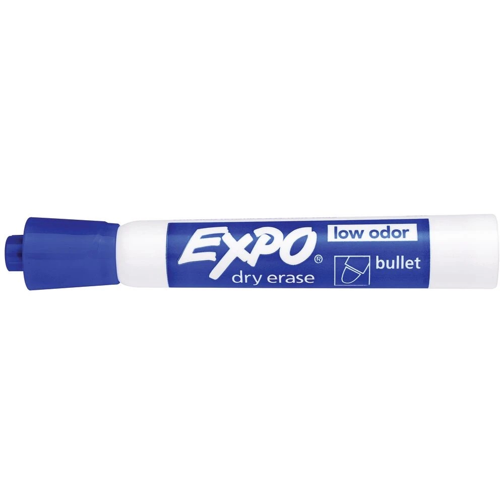 5 Expo Whiteboard Markers Bullet Blue 12 Pack, 5 of 5
