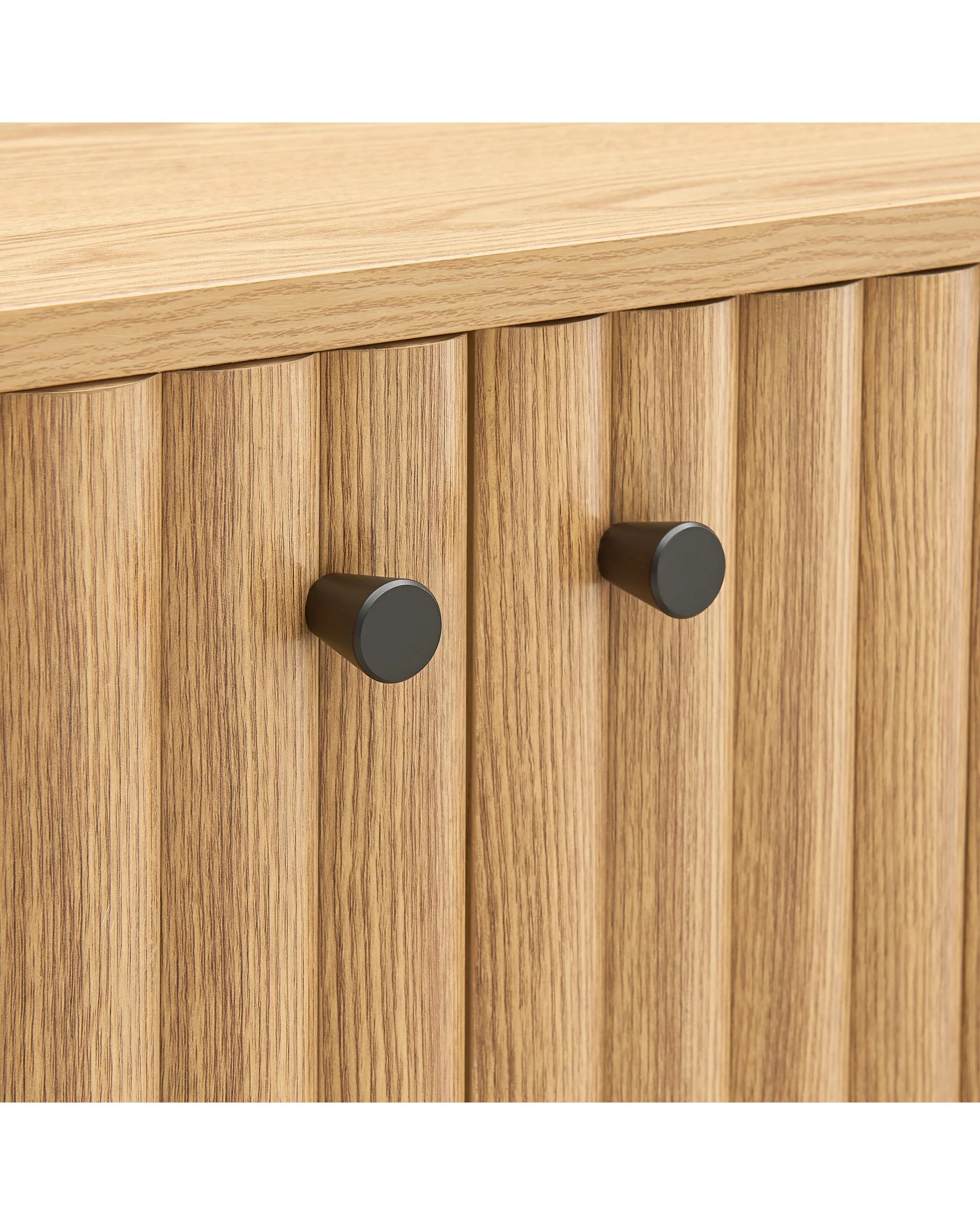 6 Kodu Buffet Sideboard Cabinet 3 Doors Oak - Natural, 6 of 7