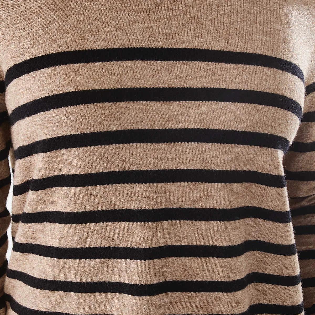6 Crew Neck Jumper Sand Str, 6 of 6
