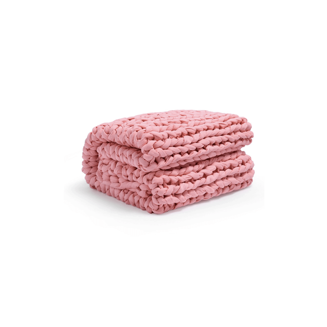 3 Onkaparinga 6kg Knitted Weighted Blanket Soft Peach Home Bedding 110x135cm
 - Pink, 3 of 5