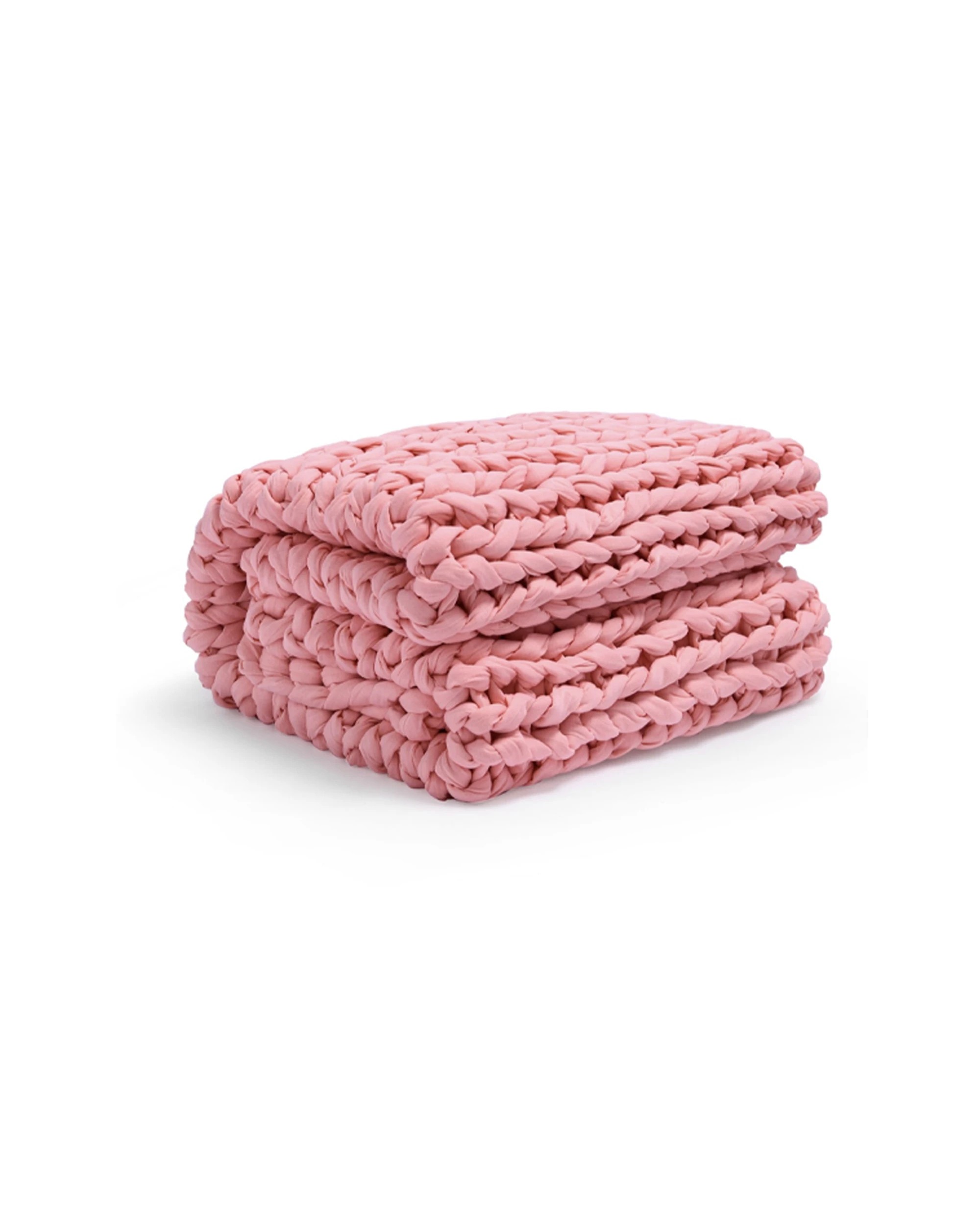 3 Onkaparinga 6kg Knitted Weighted Blanket Soft Peach Home Bedding 110x135cm
 - Pink, 3 of 5