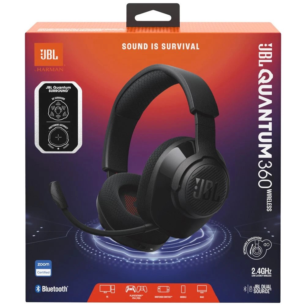5 JBL Quantum 360 Wireless Headset Black, 5 of 6