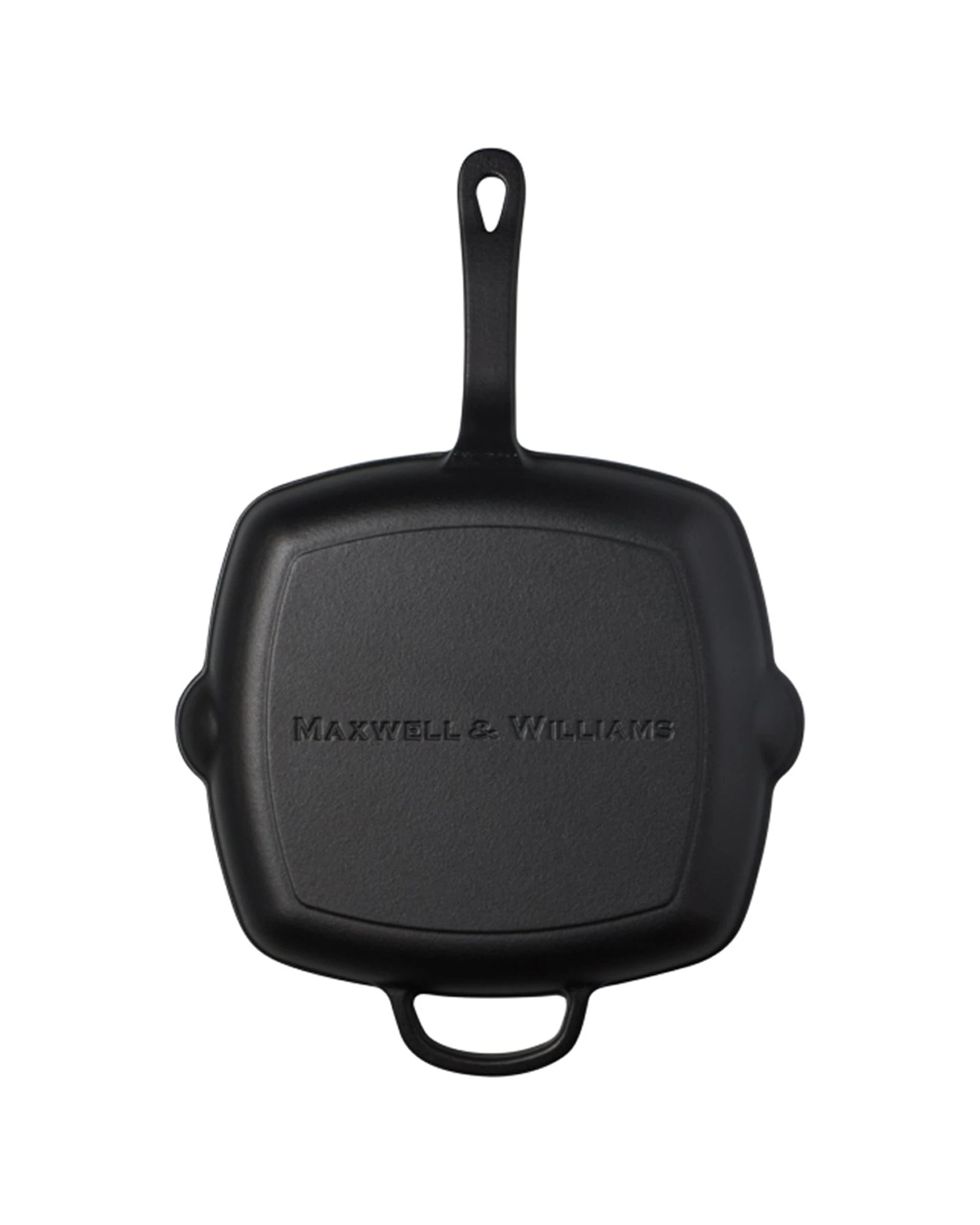 3 Maxwell & Williams Durable Cast Iron Grill Pan Raised Ridges 26cm - Black, 3 of 6