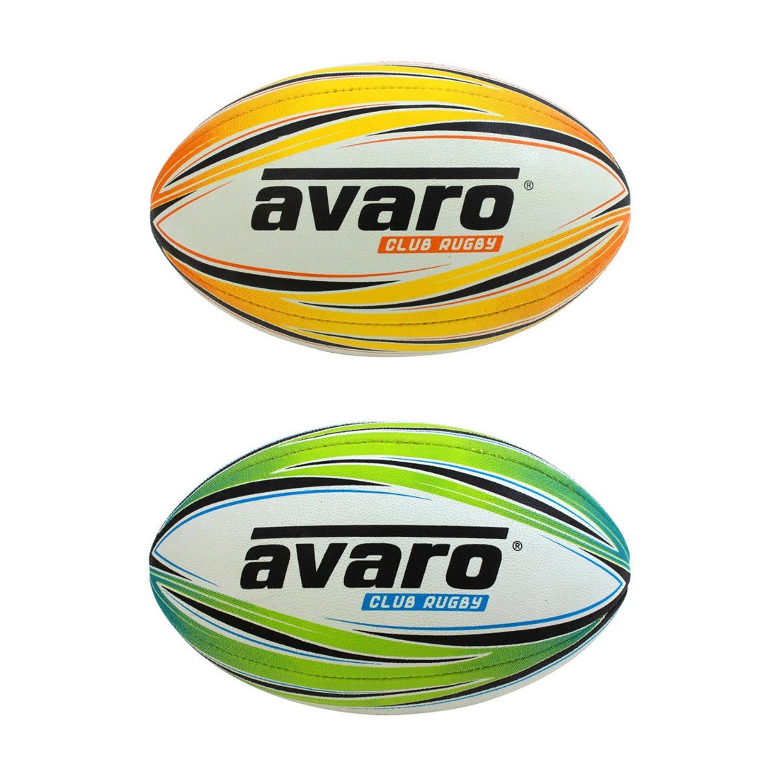 1 Avaro Club Rugby Ball - Size 4, Assorted, 1 of 2