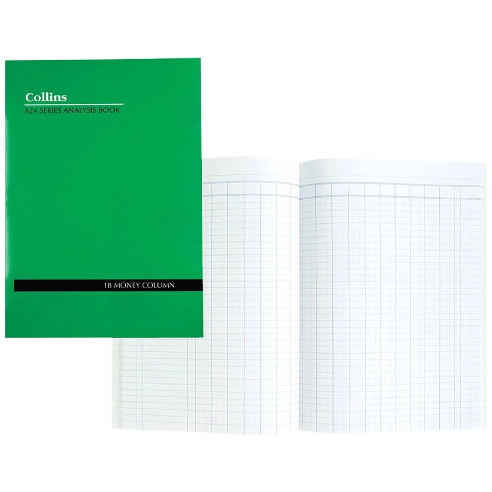 1 Collins A24 A4 Analysis Book 18 Money Column, 1 of 2