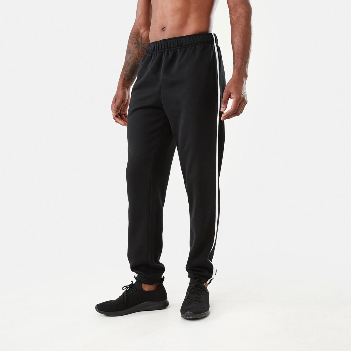 2 Active Tape Trim Trackpants BLACK, 2 of 5