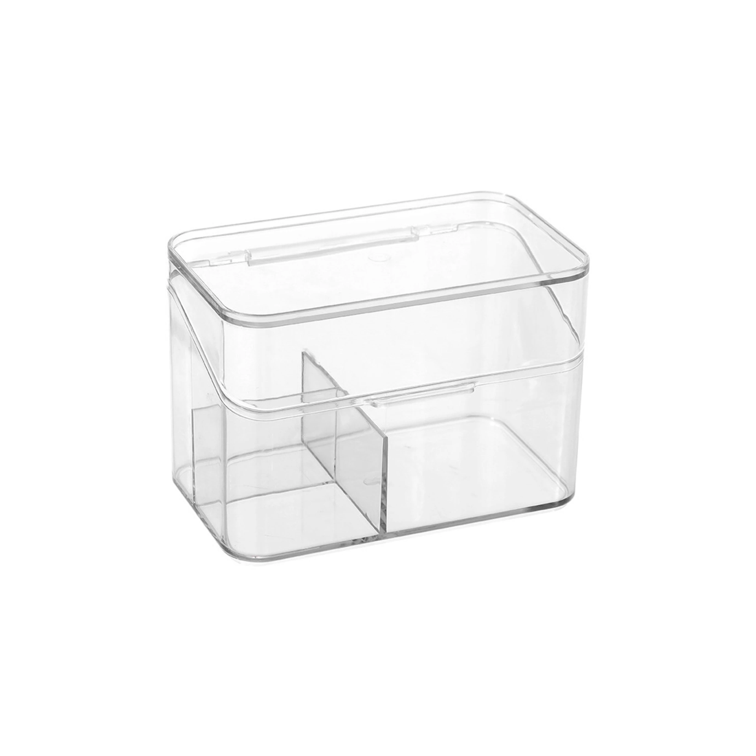 4 Boxsweden 4PK Cosmetics Flip Lid Box 14cm Durable Plastic - 3 Compartments
 - plain, 4 of 7