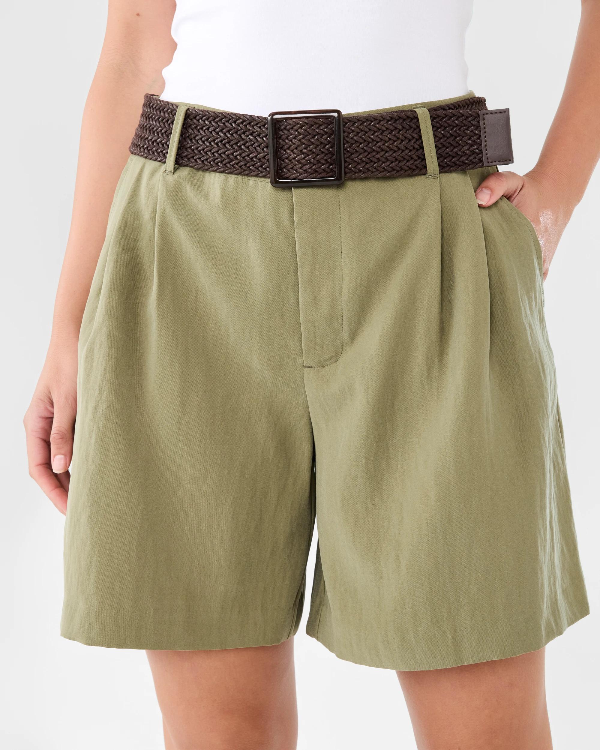 1 Belted Tailored Shorts Dress Sge, 1 of 7
