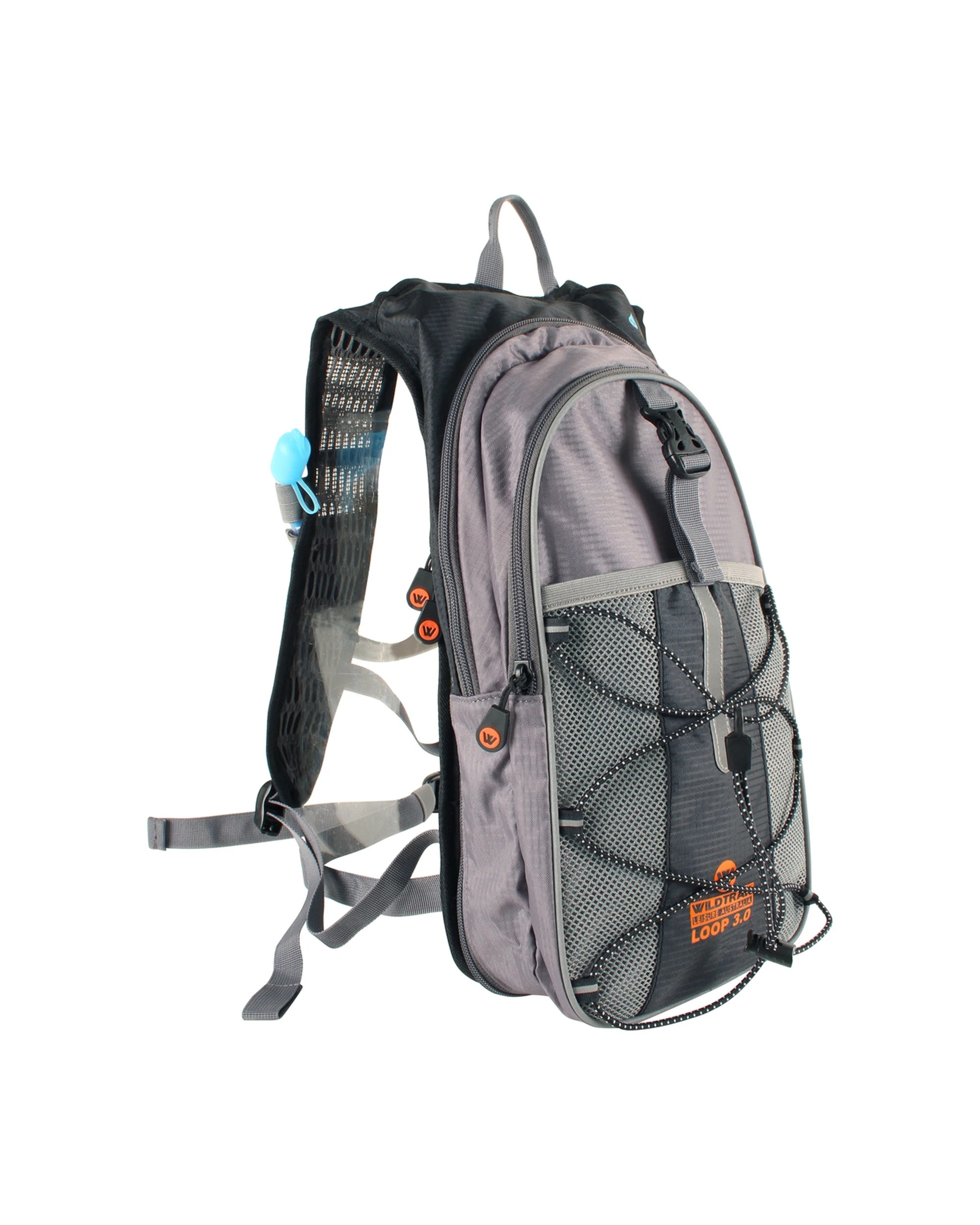 1 Wildtrak 3L Loop Hydration Pack Ripstop Polyester Drink Storage Mesh Pocket - Grey, 1 of 3