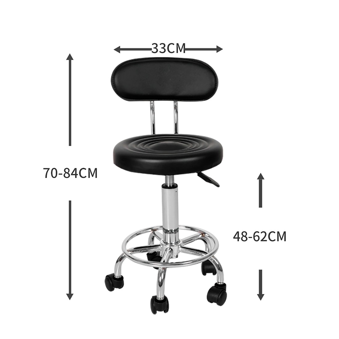 3 Levede Salon Stool - Black, 3 of 6