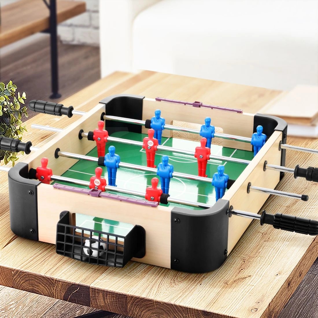 6 Everfit Mini Soccer Table Foosball Football Game Home Family Party Gift Tabletop Kids - Multi, 6 of 6