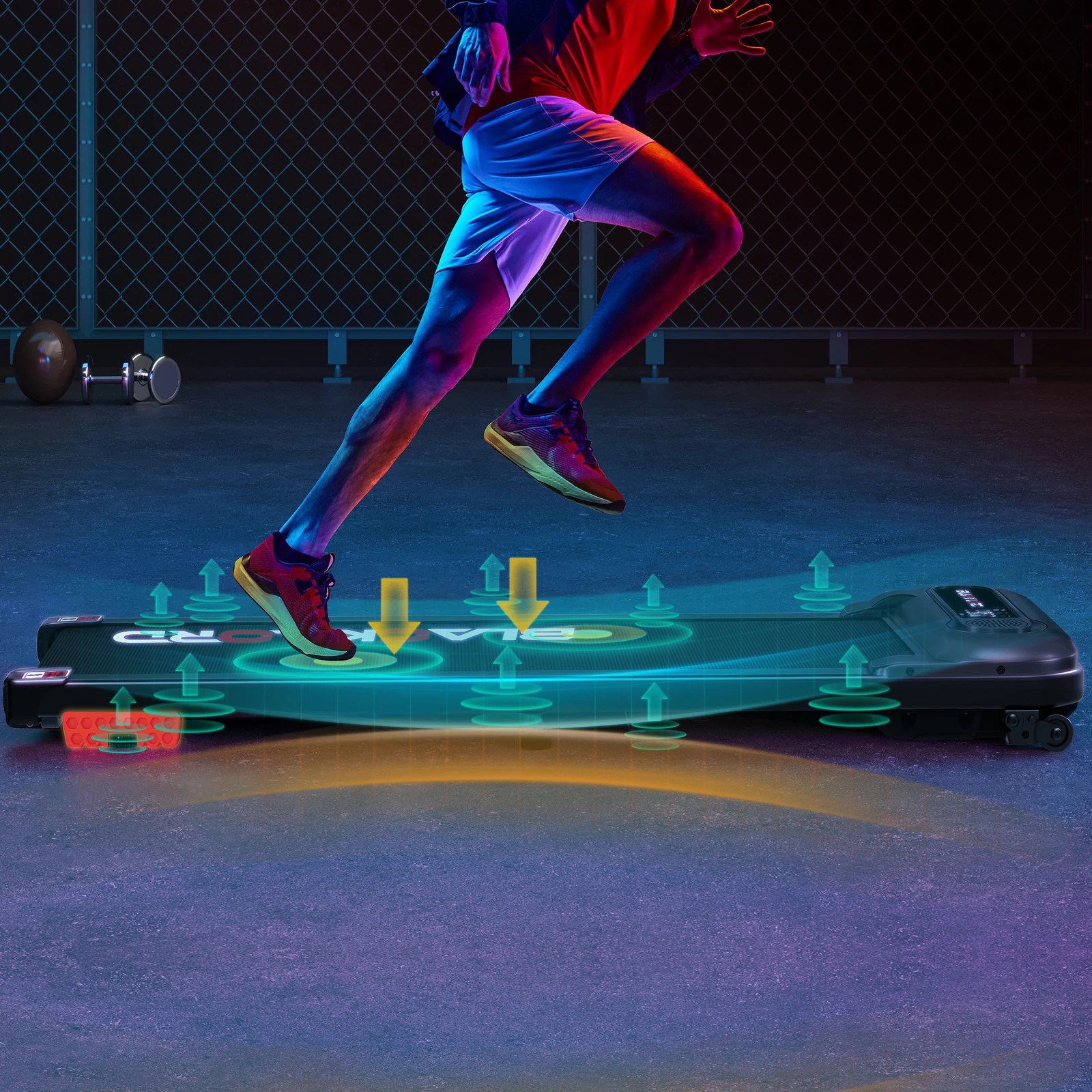 10 Black Lord Treadmill Electric Walking Pad Incline Shock Absorbers Home Gym - Black, 10 of 10