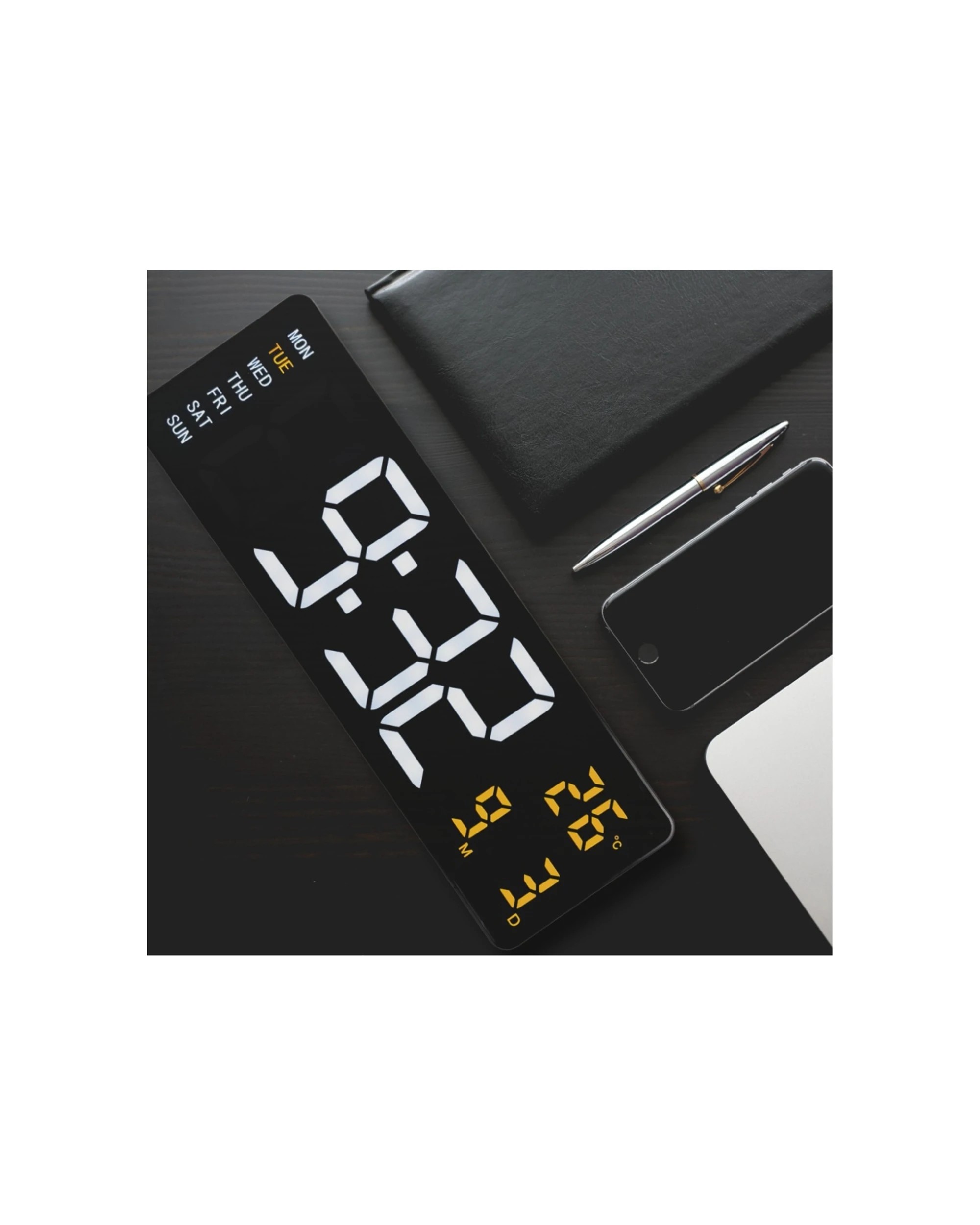 6 NEXTIME Super Digi Alarm Clock Large Display Timer Countdown Temperature - Black, 6 of 6